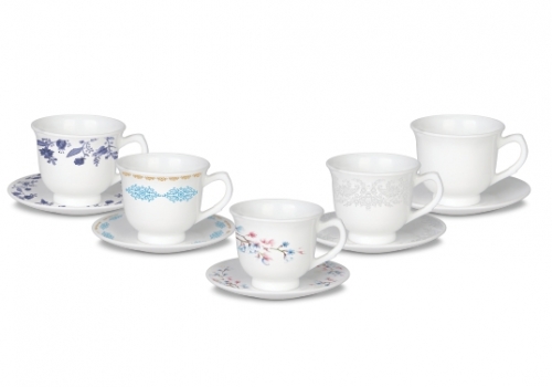 Conjunto de xícaras opaline modelo 1